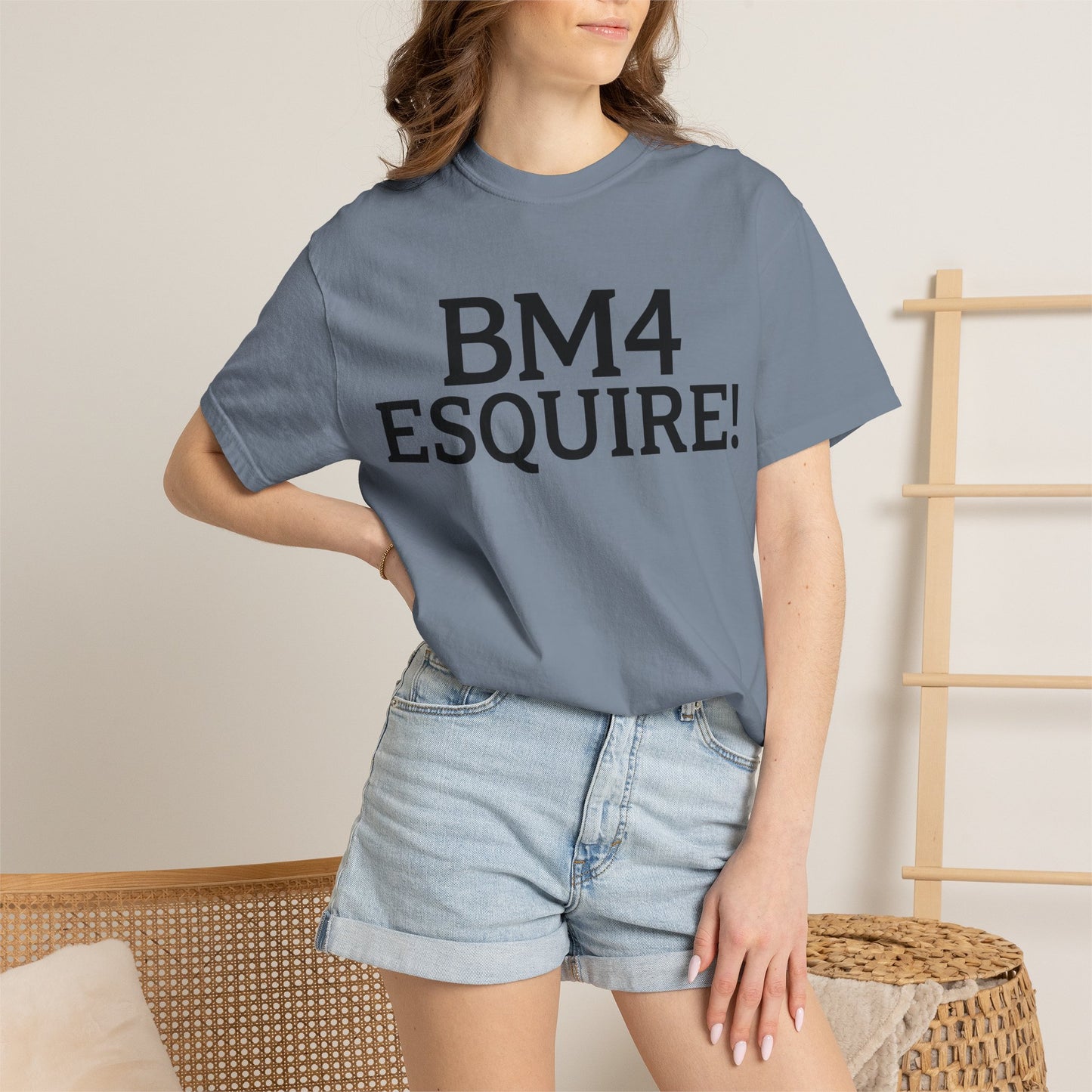 BM4 ESQUIRE - Double-Sided Print Tee (Black Lettering)