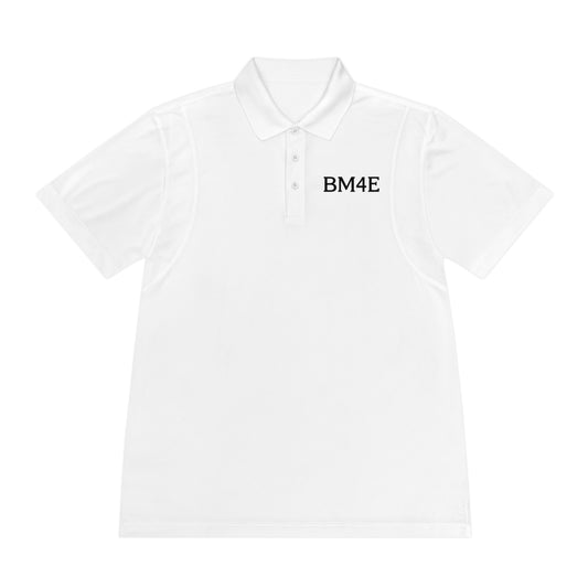 BM4E - Men's Sport Polo Shirt - Black Lettering