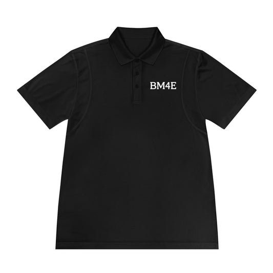 BM4E - Men's Sport Polo Shirt - White Lettering