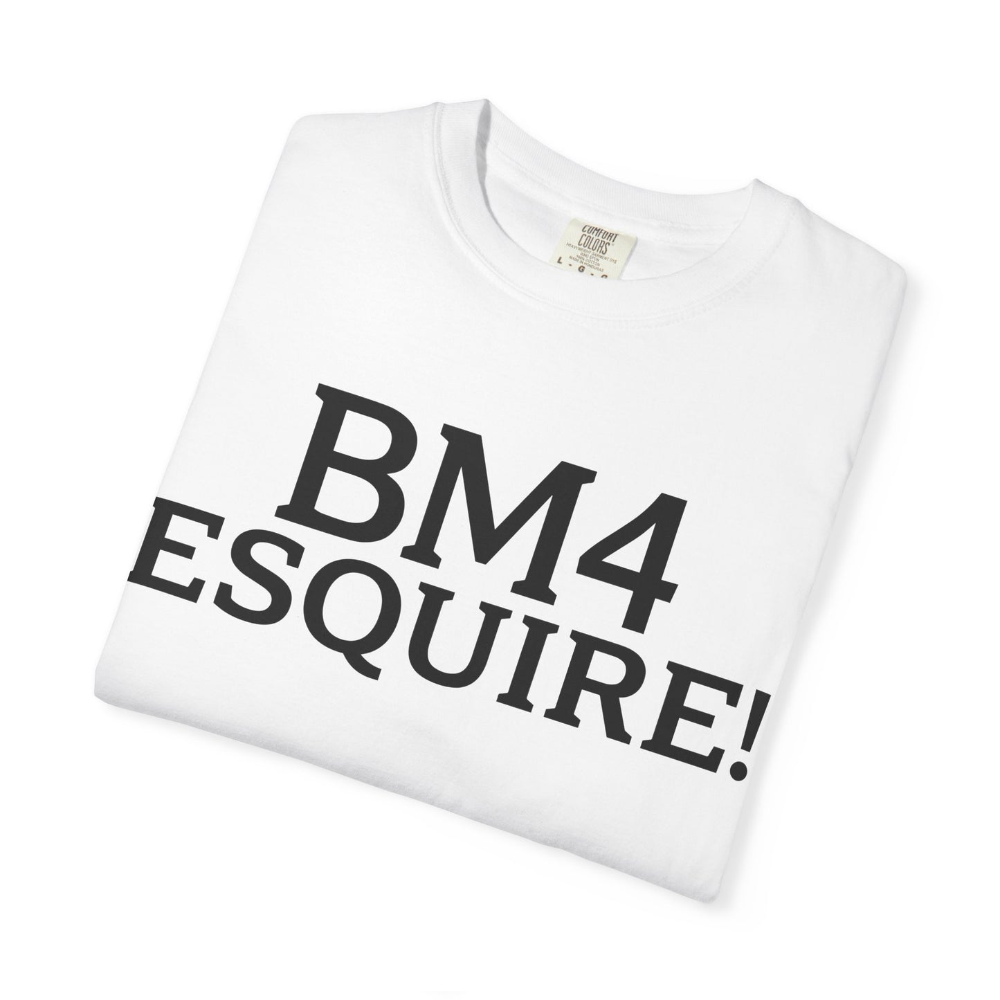 BM4 ESQUIRE - Double-Sided Print Tee (Black Lettering)
