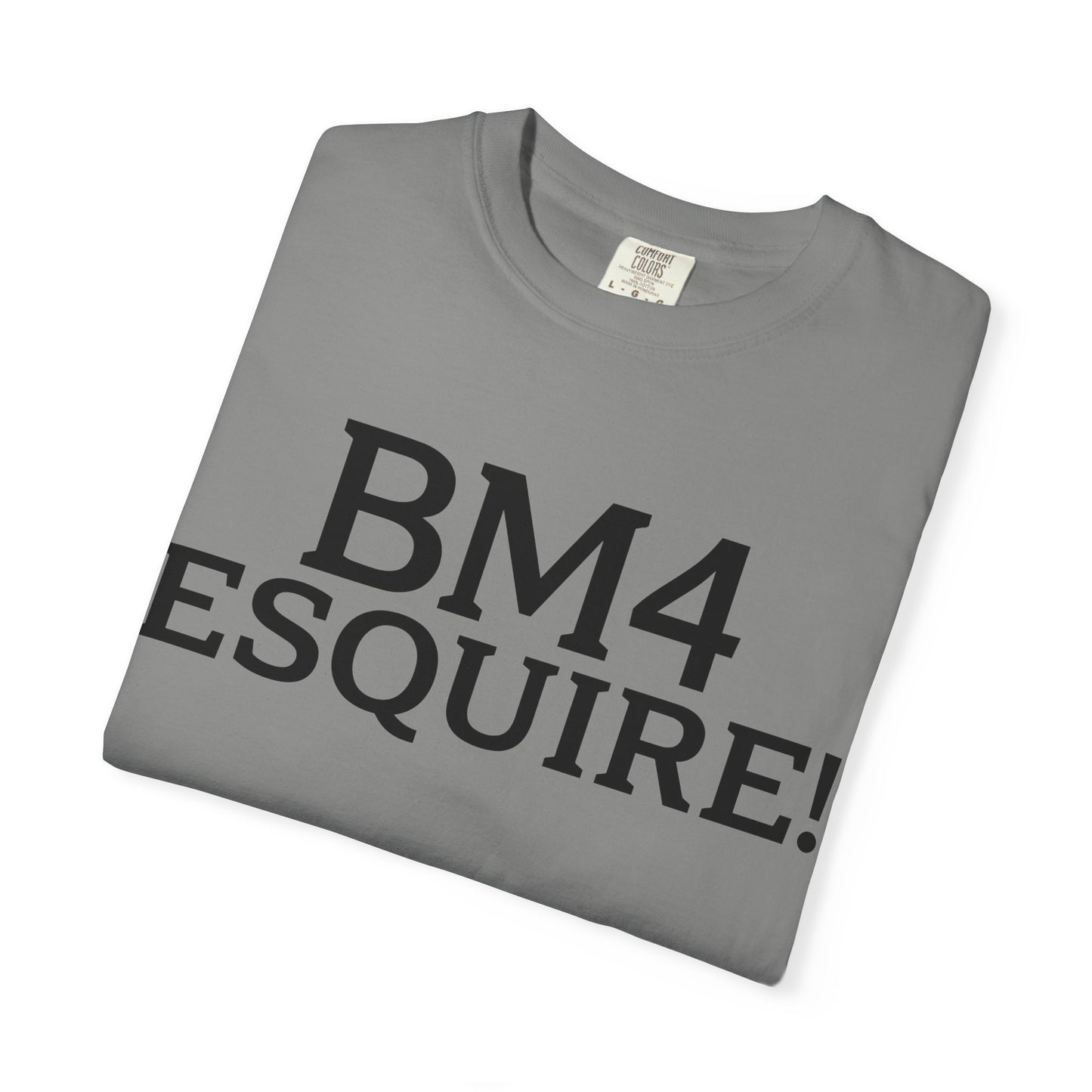 BM4 ESQUIRE - Double-Sided Print Tee (Black Lettering)