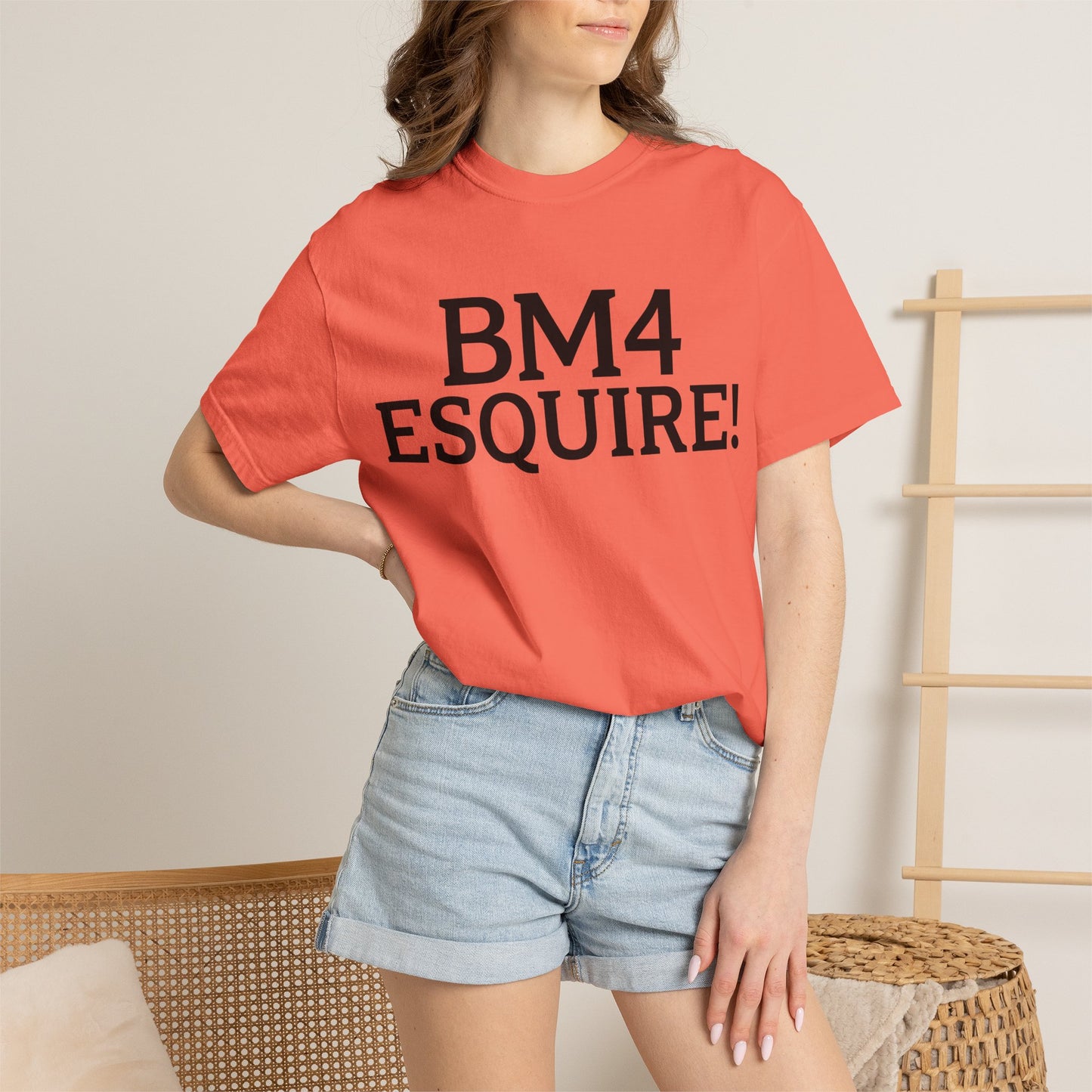 BM4 ESQUIRE - Double-Sided Print Tee (Black Lettering)