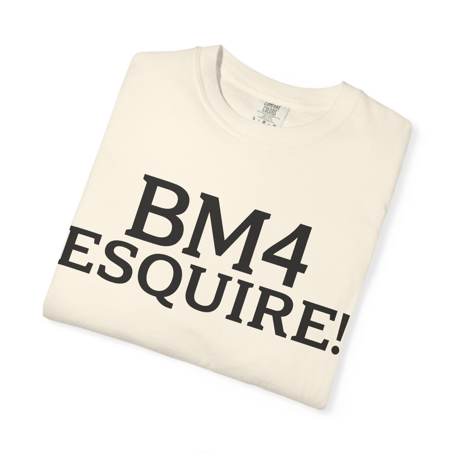 BM4 ESQUIRE - Double-Sided Print Tee (Black Lettering)