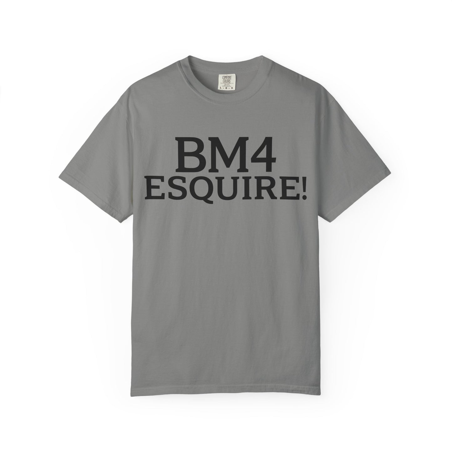 BM4 ESQUIRE - Double-Sided Print Tee (Black Lettering)