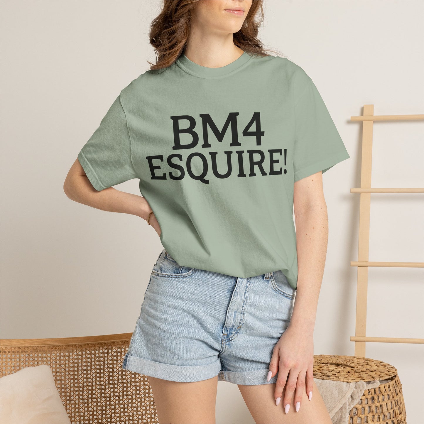 BM4 ESQUIRE - Double-Sided Print Tee (Black Lettering)