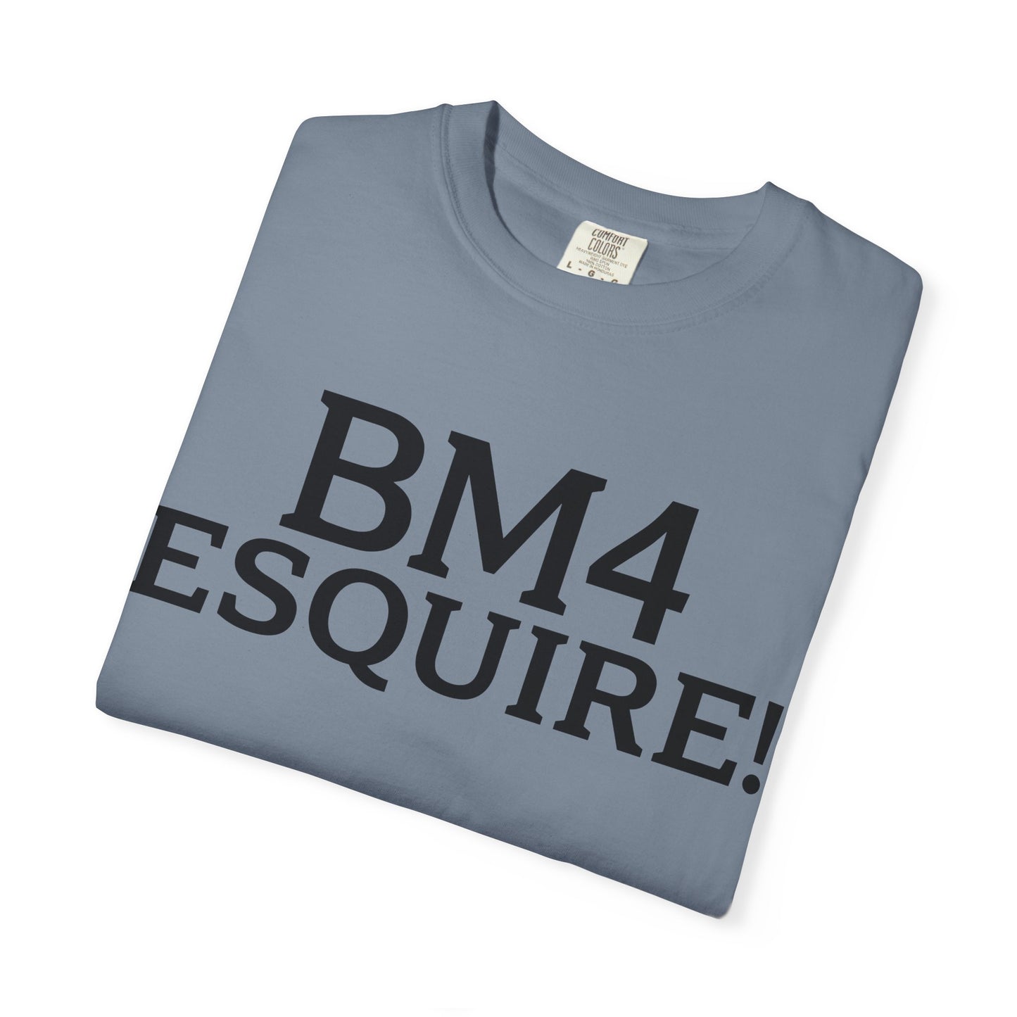 BM4 ESQUIRE - Double-Sided Print Tee (Black Lettering)