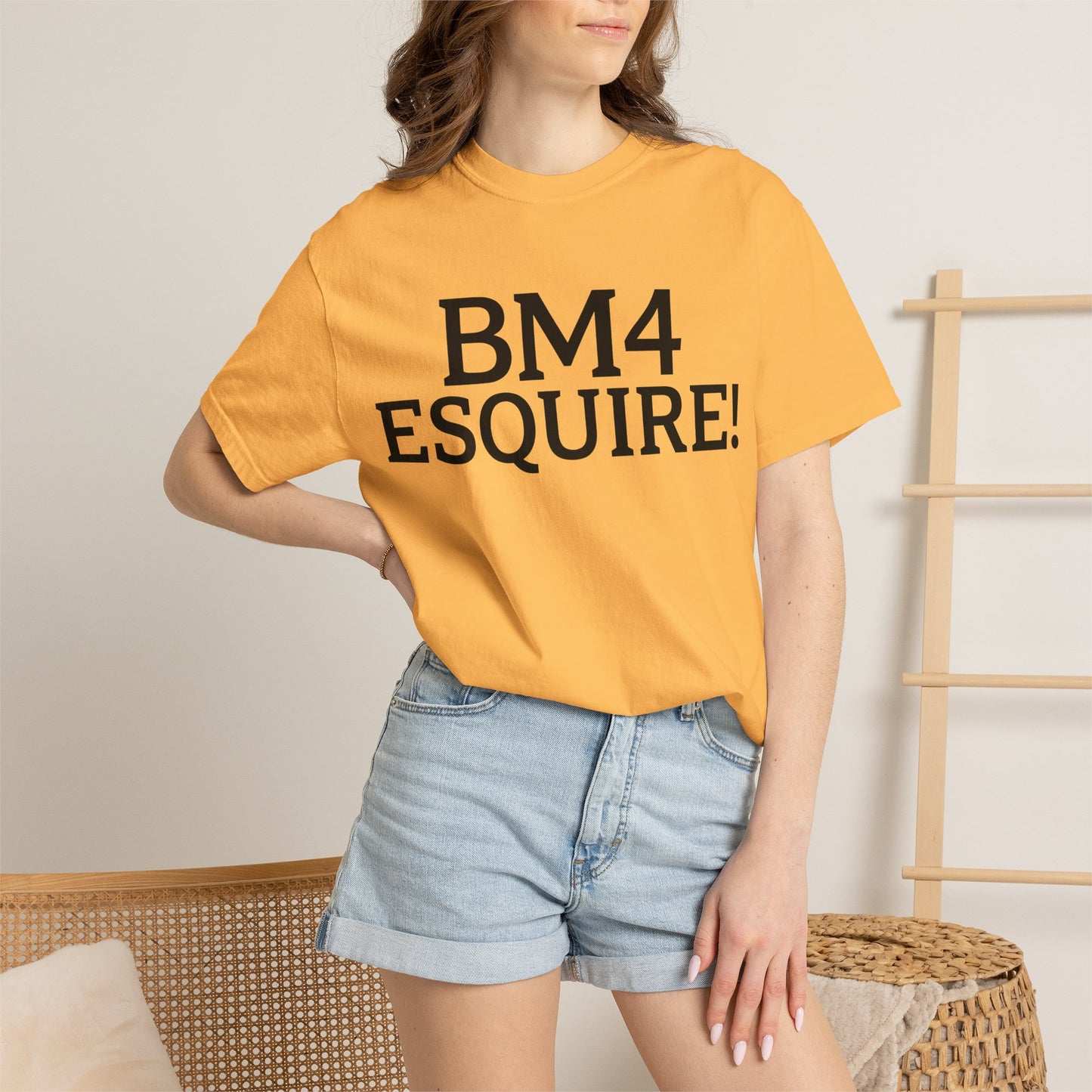 BM4 ESQUIRE - Double-Sided Print Tee (Black Lettering)