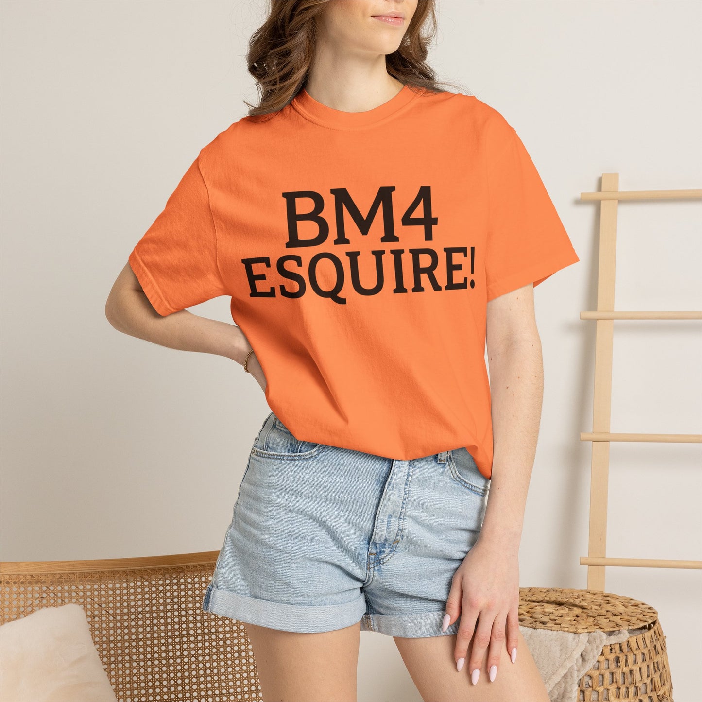 BM4 ESQUIRE - Double-Sided Print Tee (Black Lettering)