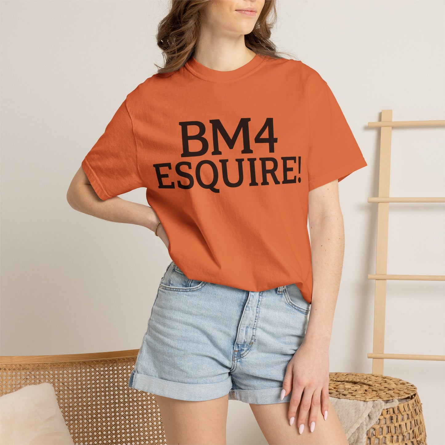 BM4 ESQUIRE - Double-Sided Print Tee (Black Lettering)