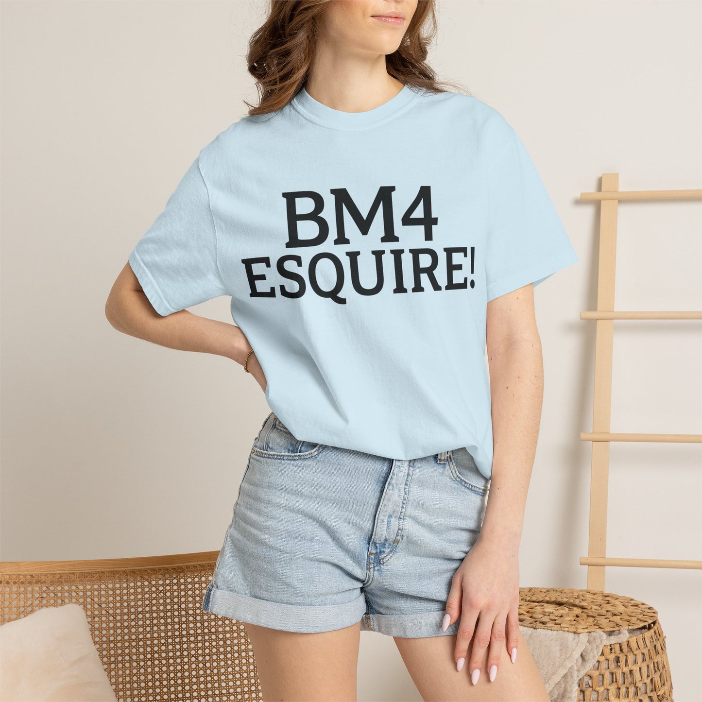 BM4 ESQUIRE - Double-Sided Print Tee (Black Lettering)