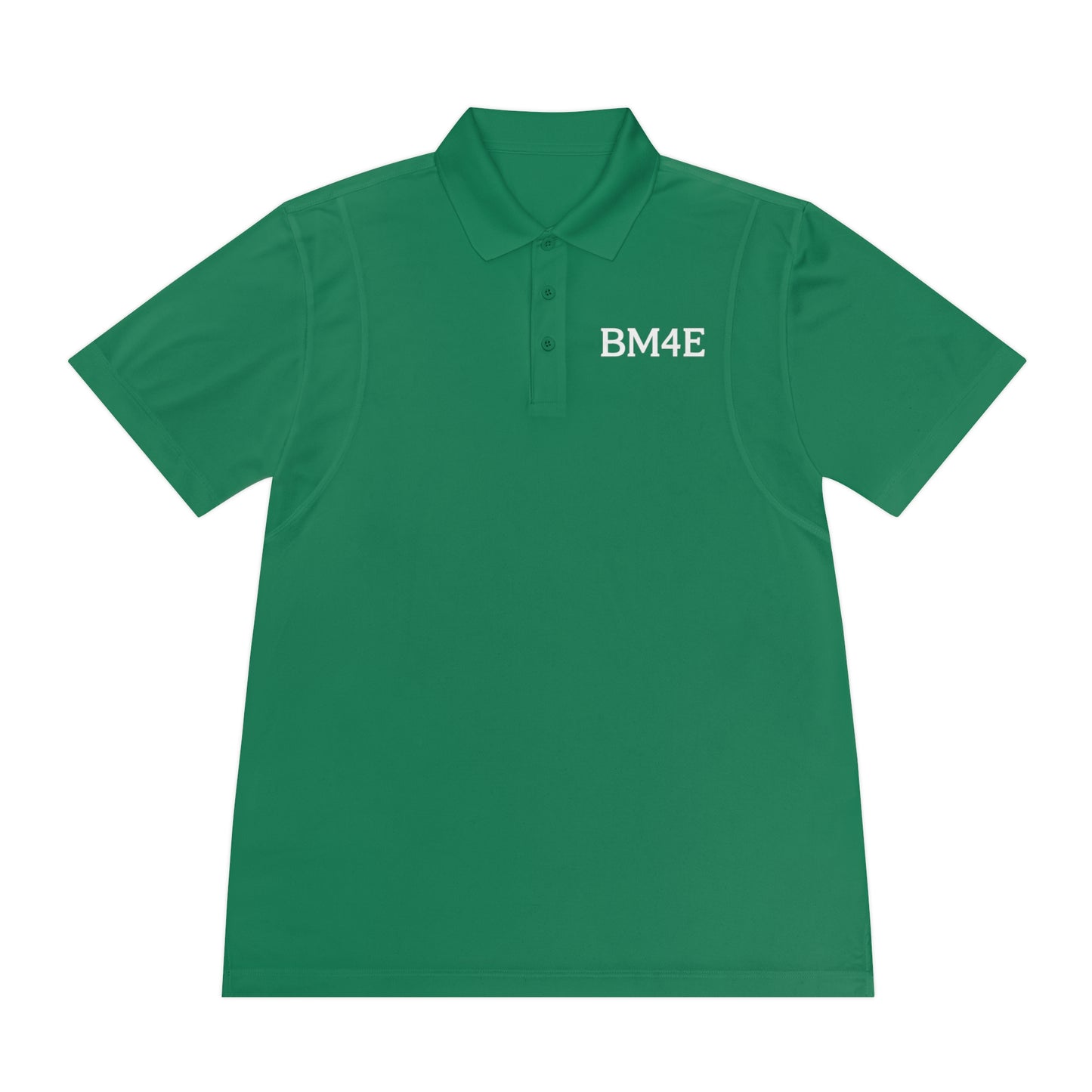 BM4E - Men's Sport Polo Shirt - White Lettering
