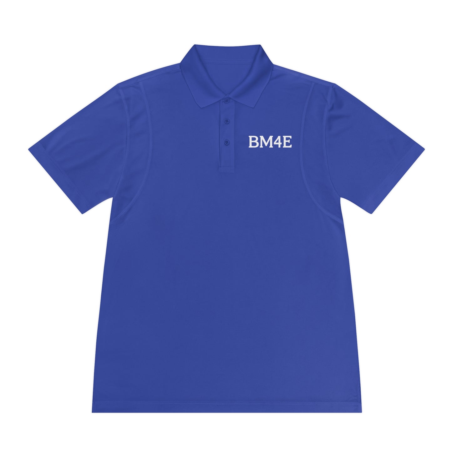 BM4E - Men's Sport Polo Shirt - White Lettering