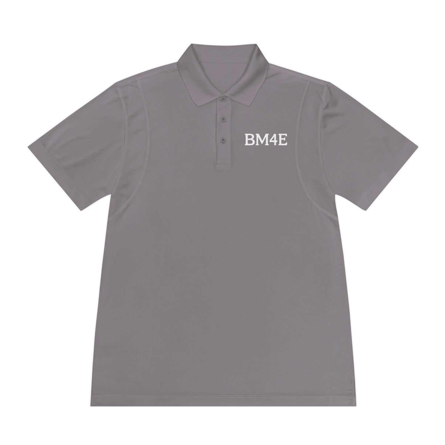 BM4E - Men's Sport Polo Shirt - White Lettering