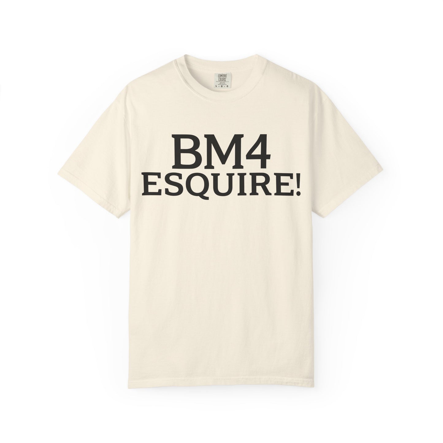 BM4 ESQUIRE - Double-Sided Print Tee (Black Lettering)