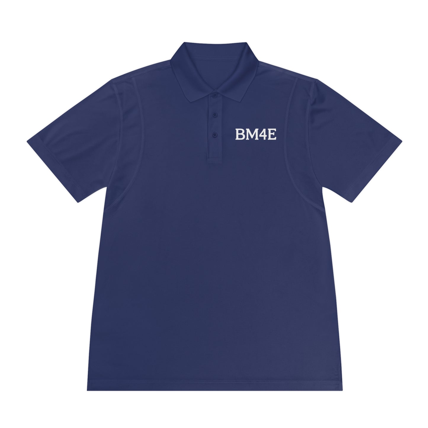 BM4E - Men's Sport Polo Shirt - White Lettering