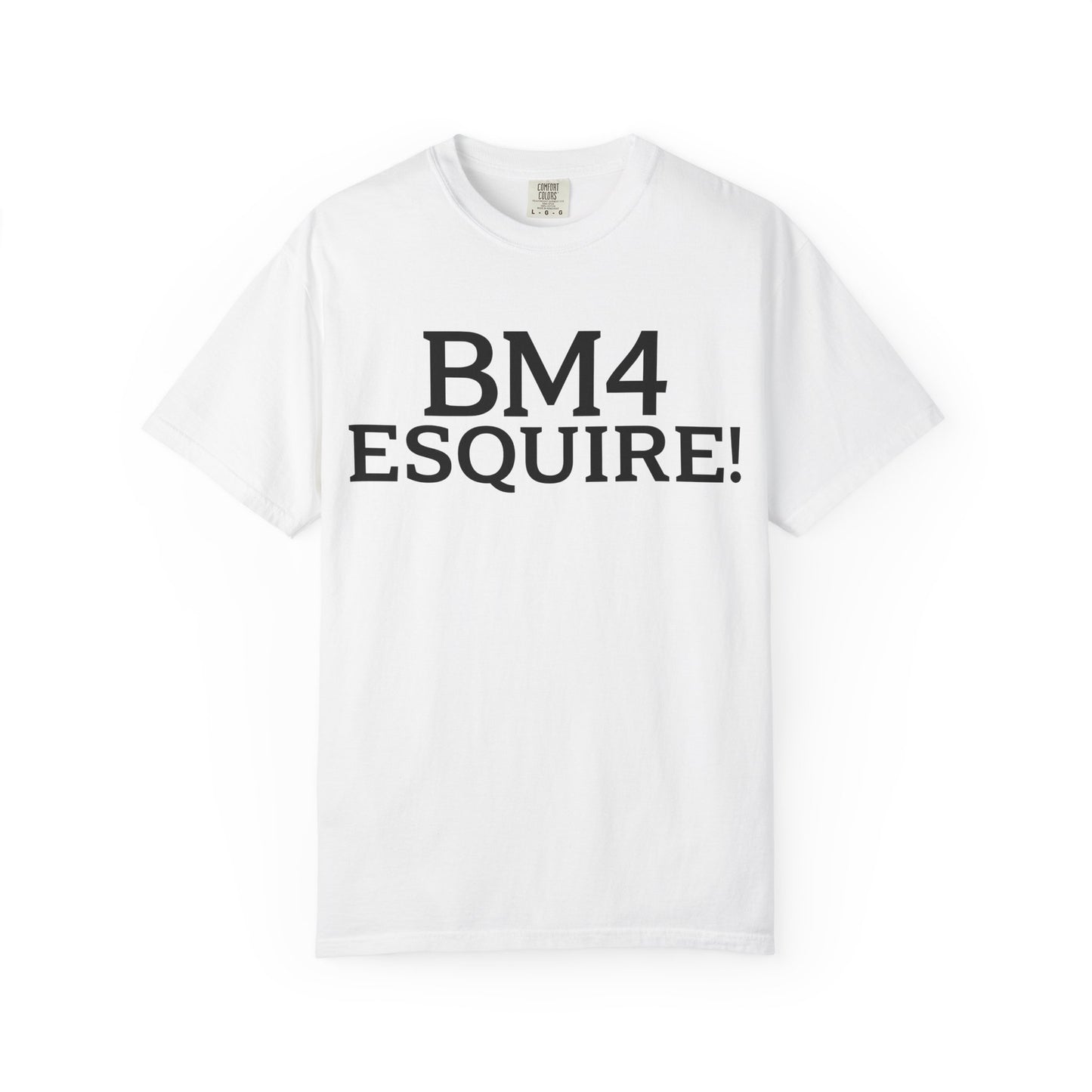 BM4 ESQUIRE - Double-Sided Print Tee (Black Lettering)