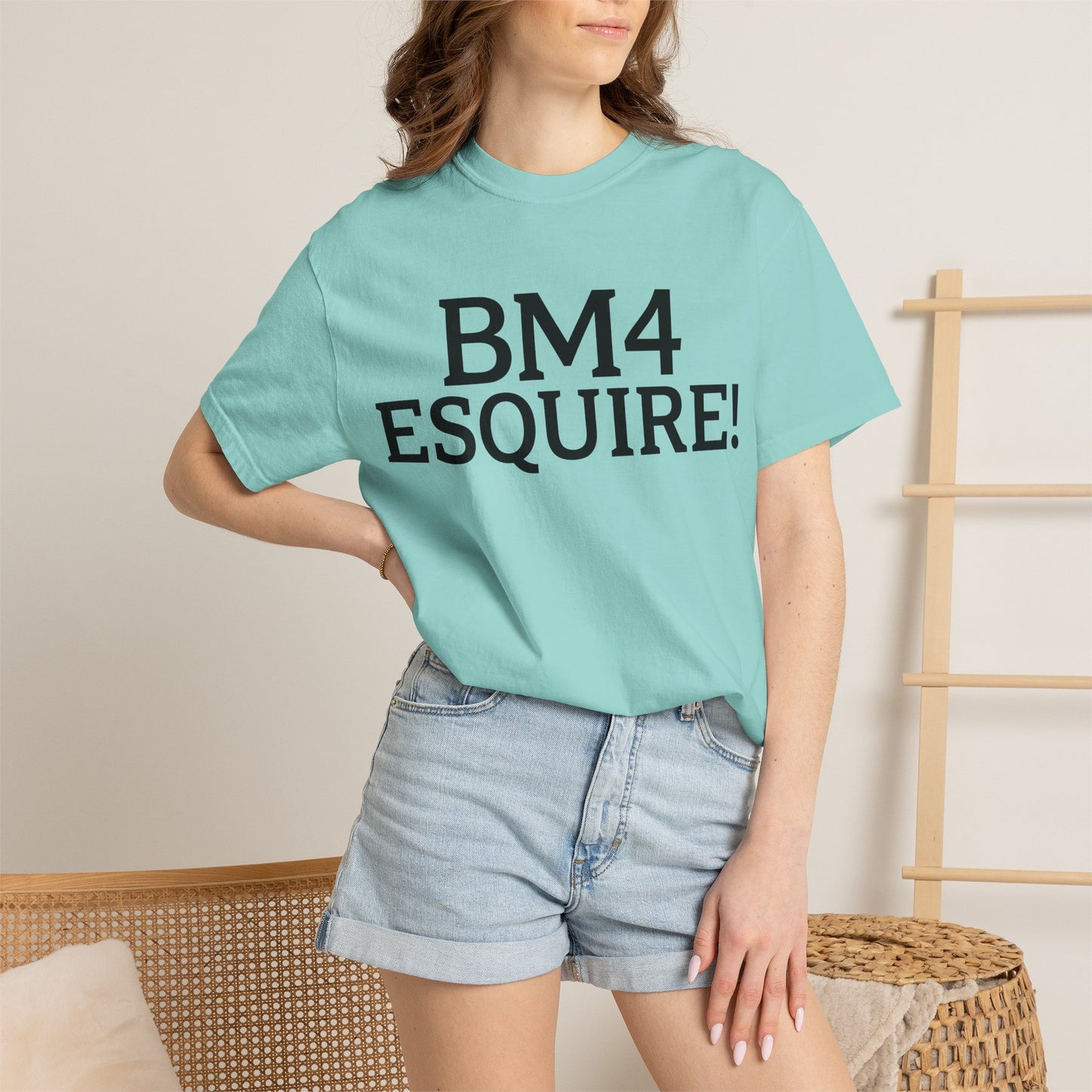 BM4 ESQUIRE - Double-Sided Print Tee (Black Lettering)