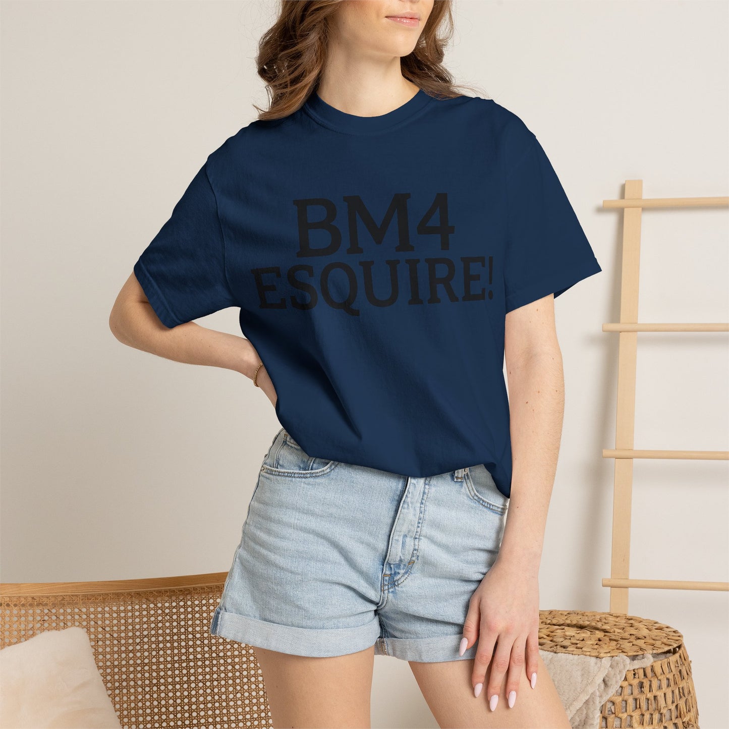 BM4 ESQUIRE - Double-Sided Print Tee (Black Lettering)